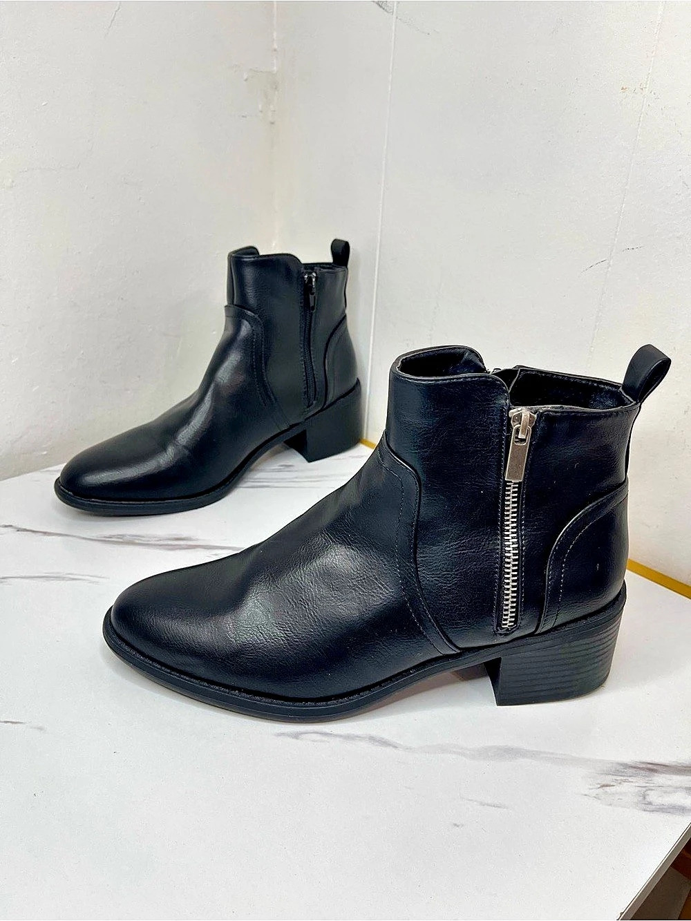 Falls Creek Cara Black Ankle Boots US 9 NWT
